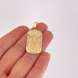 Dije Placa Cristo 6g / 4cm Oro Amarillo 18K
