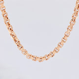 Cadena Veneciana Cuadrada 17g / 60cm / 4.3mm Oro Rosa 18K