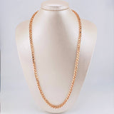 Cadena Veneciana Cuadrada 17g / 60cm / 4.3mm Oro Rosa 18K