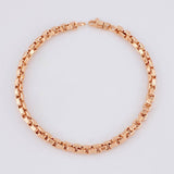Pulso Veneciana Cuadrada 6.25g / 21.2cm / 4.4mm Oro Rosa 18K