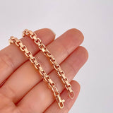 Pulso Veneciana Cuadrada 6.25g / 21.2cm / 4.4mm Oro Rosa 18K