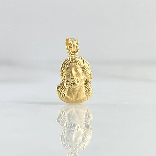 Dije Rostro de Cristo 0.5g / 1.8cm Oro Amarillo 18K