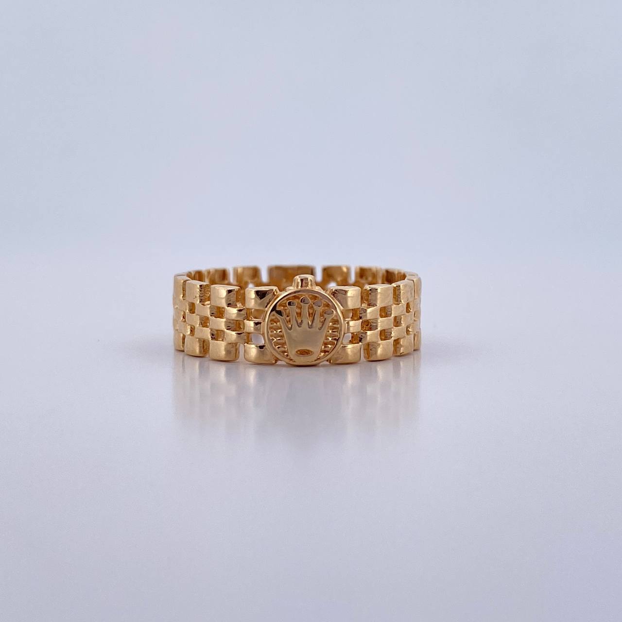 Anillo Correa Corona RX 3.4gr / T7 1/4 / Oro Amarillo 18K &