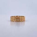 Anillo Correa Corona RX 3.4gr / T7 1/4 / Oro Amarillo 18K &