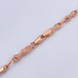 Cadena Reloj De Arena 10.6gr / 61.7cm / 2.8mm Punteado Oro Rosa 18K $