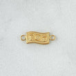 Herraje Dólar 0.4gr / 1.5cm / Liso Oro Amarillo 18K *