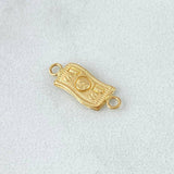 Herraje Dólar 0.4gr / 1.5cm / Liso Oro Amarillo 18K *