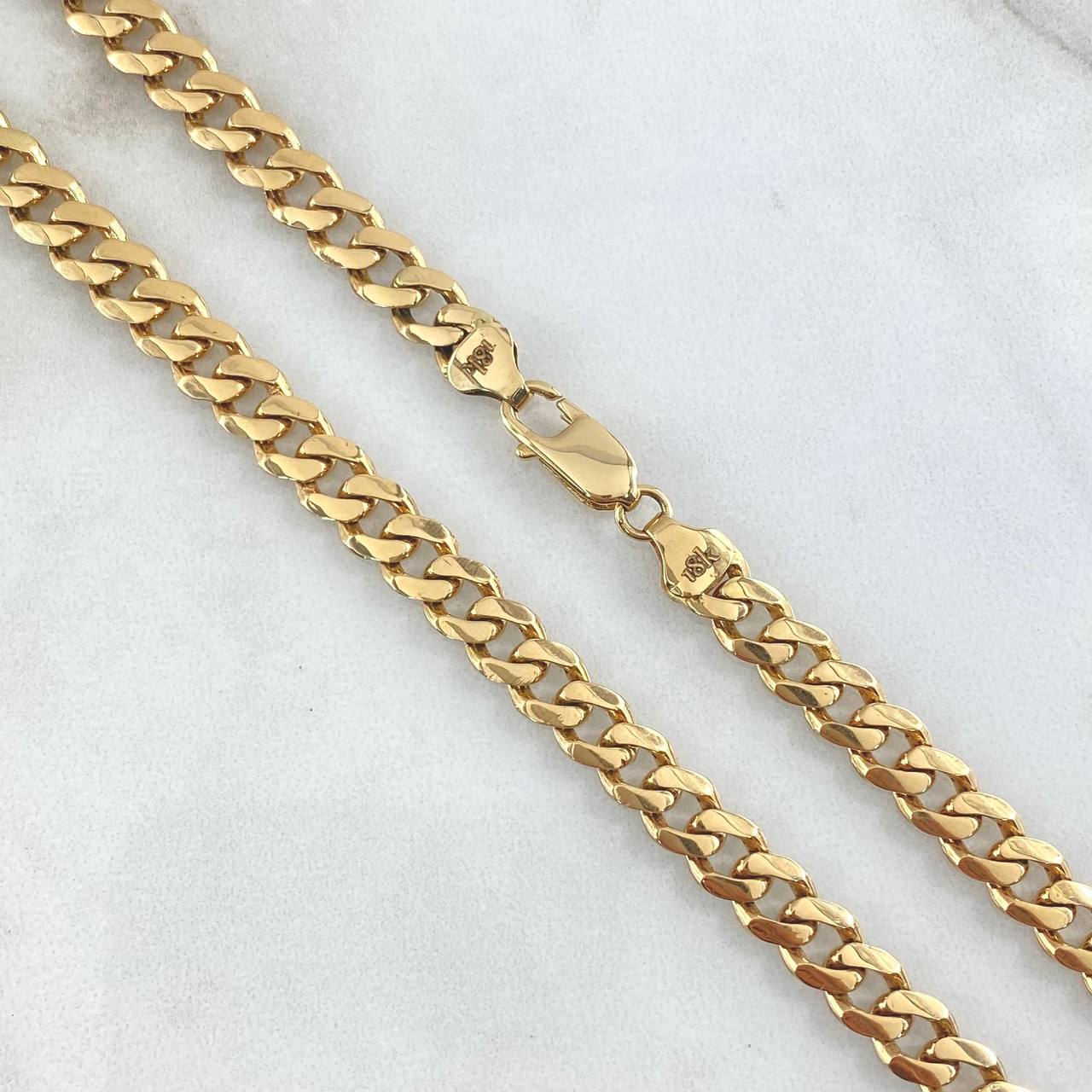 Cadena Cubana 21.65gr / 48cm / 6.2mm Oro Amarillo Nac.Esp 18K