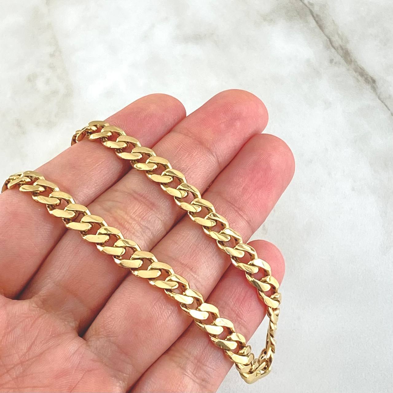 Cadena Cubana 21.65gr / 48cm / 6.2mm Oro Amarillo Nac.Esp 18K