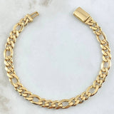 Pulso Figaro 12.8gr / 20.5cm / 6.9mm Oro Amarillo Nac.Esp 18K