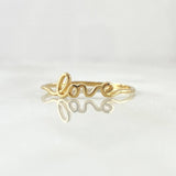 Anillo Love 0.85gr / T6 1/2 / Oro Amarillo 18K
