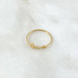 Anillo Love 0.85gr / T6 1/2 / Oro Amarillo 18K