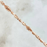 Cadena Rustica Dubai Entorchada 56.25gr / 60cm / 4mm Oro Rosa 18K ©