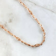 Cadena Rustica Dubai Entorchada 56.25gr / 60cm / 4mm Oro Rosa 18K ©