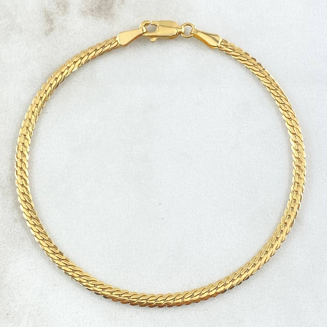 Pulso Serpiente 2.55gr / 19cm / 2.9mm Oro Amarillo +3 18K *
