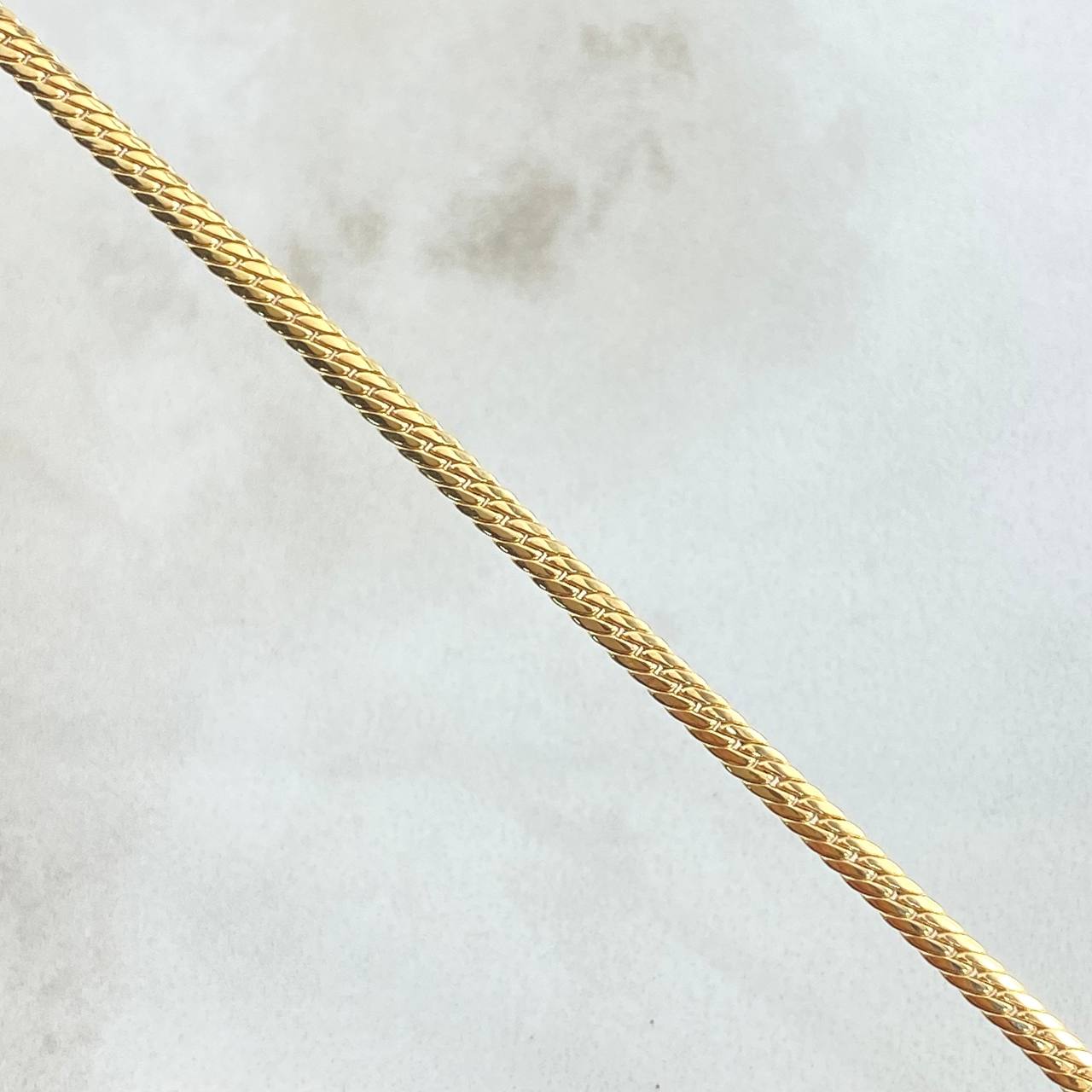 Pulso Serpiente 1.4gr / 19cm / 2.2mm Oro Amarillo +3 18K *