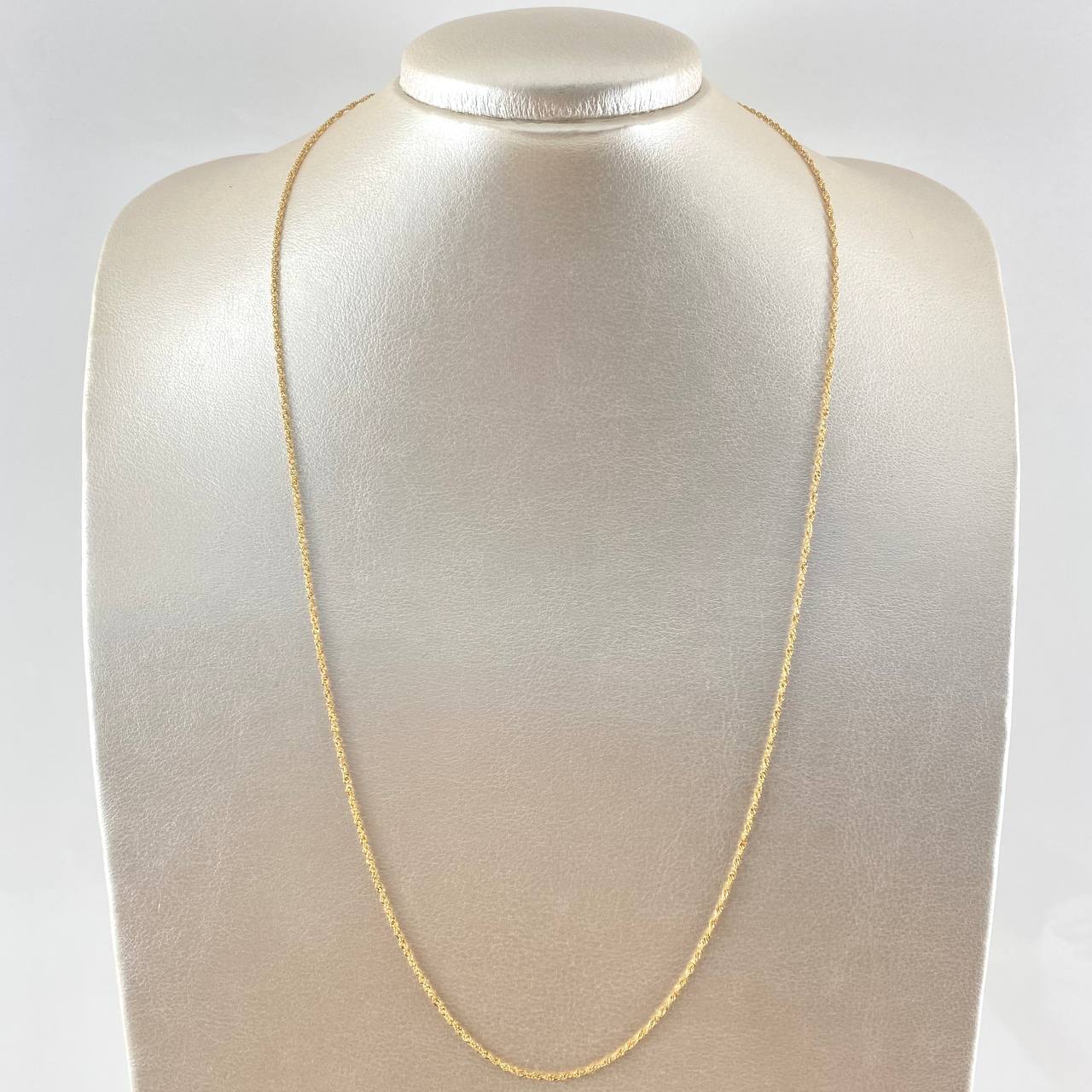 Cadena Singapur 2.7gr / 60cm / +3 Oro 18K