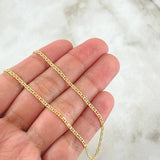 Cadena Plana 2.75gr / 50cm / 2mm Oro Amarillo +3 18K