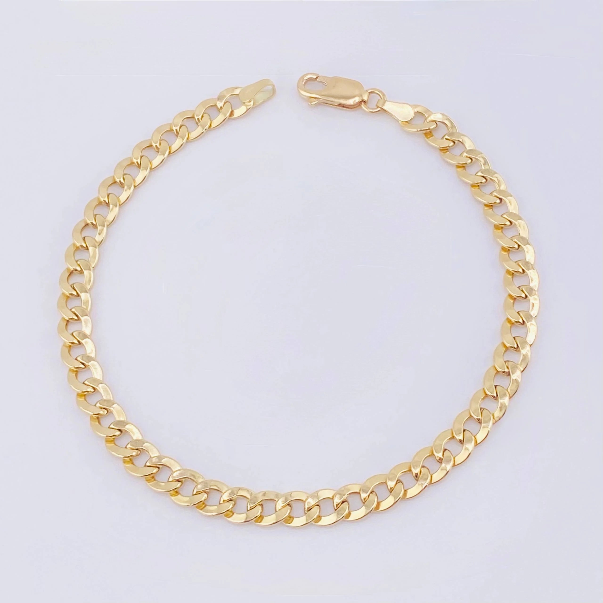 Pulso Cubano 4.1 g / 19.5 cm / 4 mm Oro Amarillo 18K