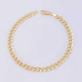 Pulso Cubano 5.1gr / 19.5cm / 6mm Oro Amarillo 18K