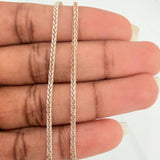 Cadena Franco 5.05 g / 60 cm / 1.57 mm Dos Oros Amarillo Blanco 18K