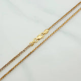 Cadena Franco 5.05 g / 60 cm / 1.57 mm Dos Oros Amarillo Blanco 18K