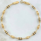 Pulso Rustico Cubico 3.55gr / 20.4cm / Oro 18K ©