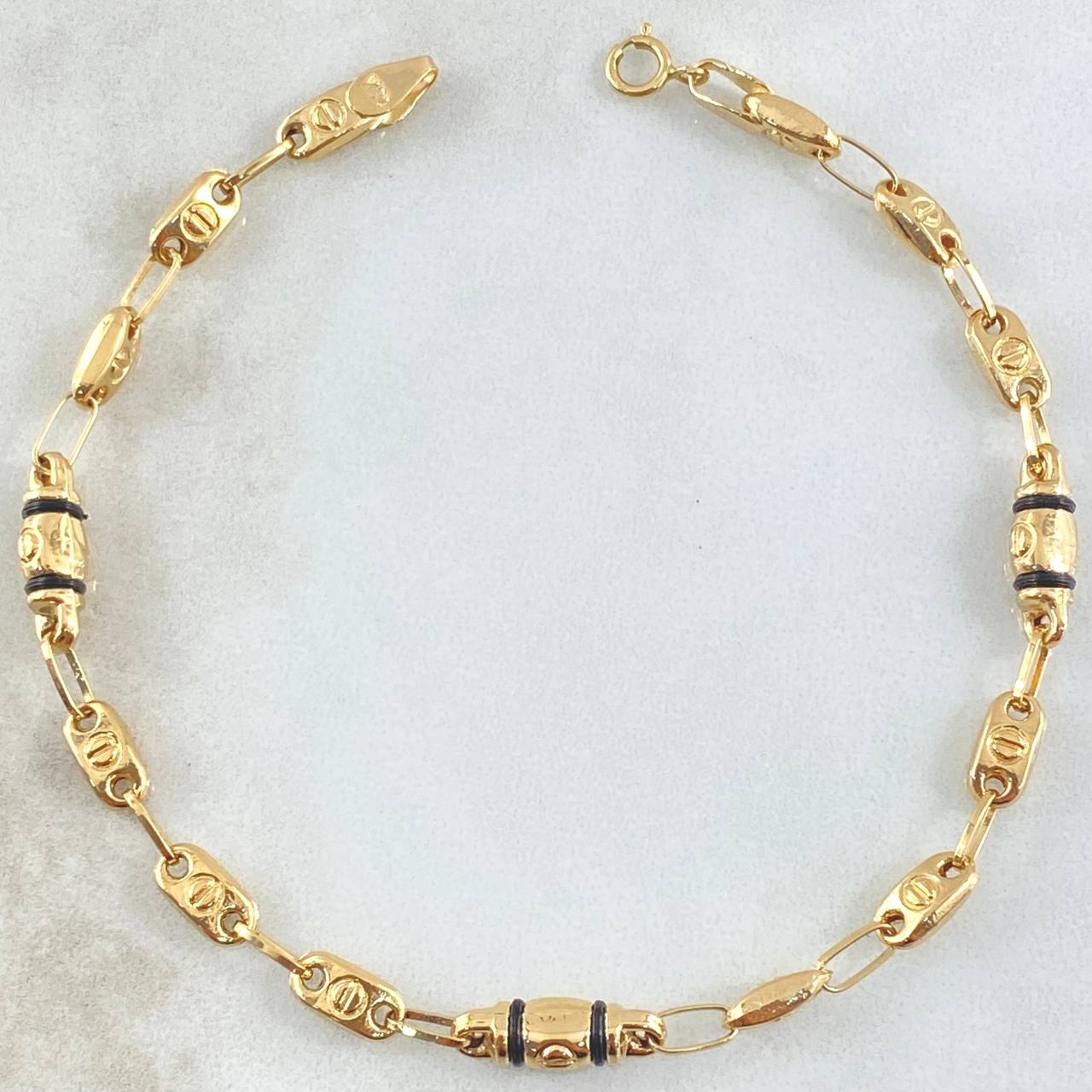 Pulso Rustico 3x1 4gr / 20.9cm / Oro 18K ©