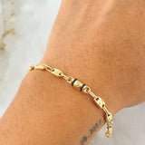 Pulso Rustico 3x1 4gr / 20.9cm / Oro 18K ©