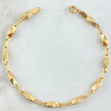 Pulso Rustico Rombos 3.7gr / 18.5cm / Oro 18K ©