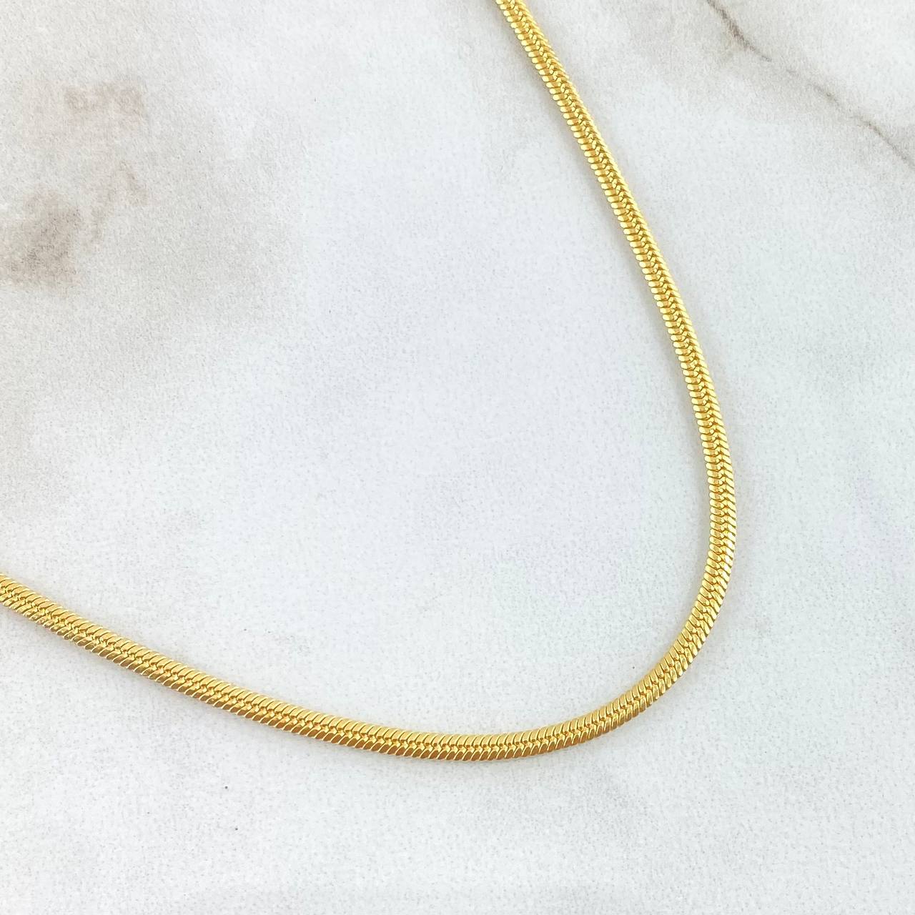 Cadena Serpiente 8.35gr / 45cm / 2.1mm Oro Amarillo +3 18K ©