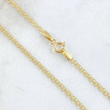 Cadena China 2.2gr / 50cm / +1 Oro 18K