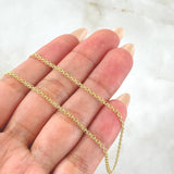 Cadena China 2.2gr / 50cm / +1 Oro 18K