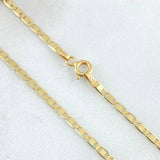 Cadena Plana 3.2gr / 60cm / +3 Oro 18K