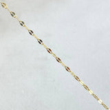 Cadena Flor Espejo 0.75gr / 40cm / Oro Amarillo +3 18K