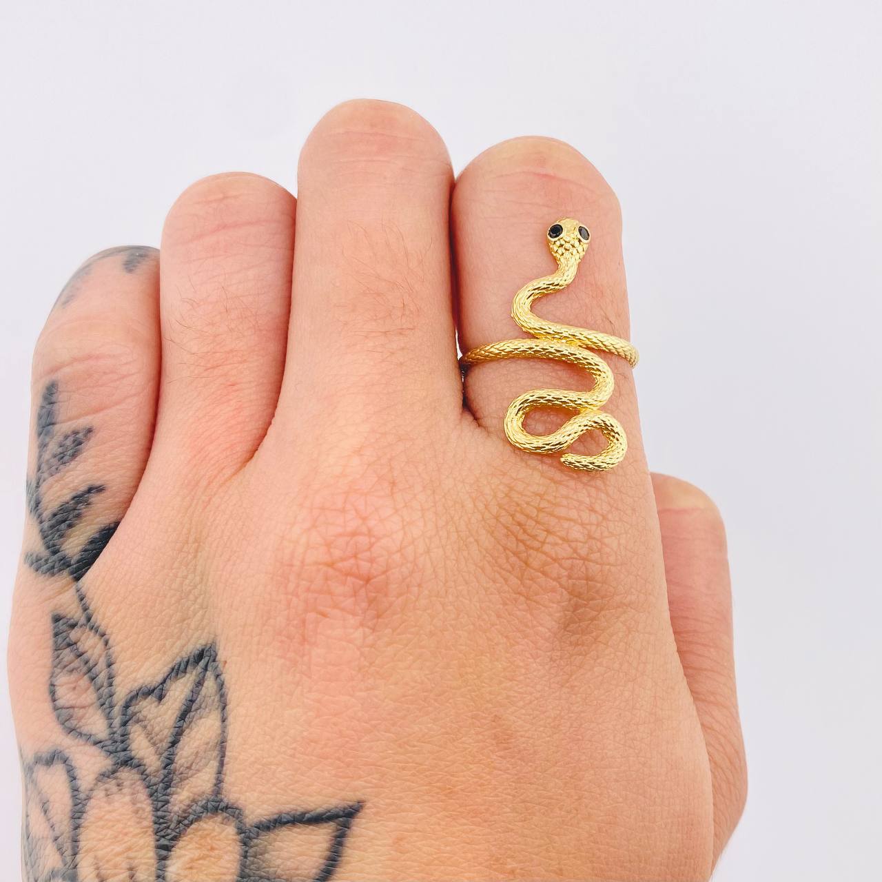 Anillo Serpiente 2.65gr / T6 3/4 / Oro Amarillo 18K