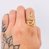 Anillo Serpiente 2.65gr / T6 3/4 / Oro Amarillo 18K