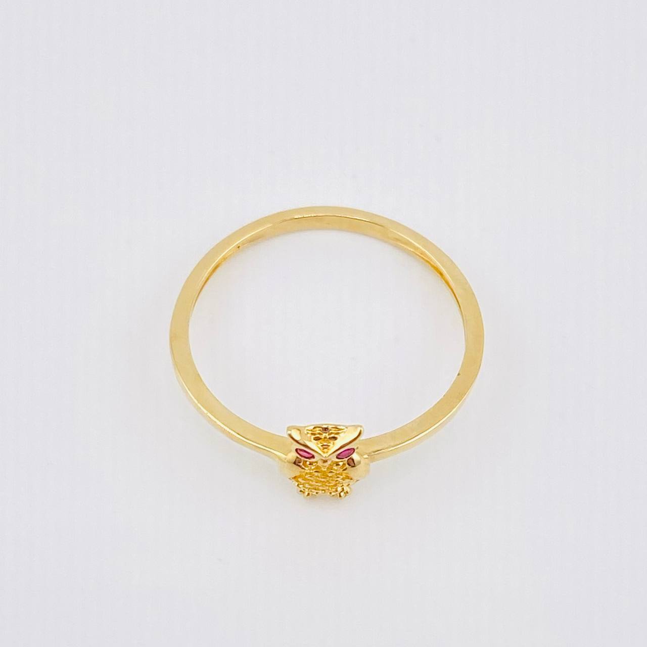 Anillo Buho 1.45gr / T7 / Oro Amarillo 18K