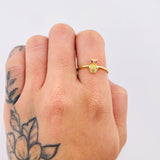 Anillo Buho 1.45gr / T7 / Oro Amarillo 18K
