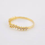 Anillo Ola Curva Tupida 1.3gr / T6 1/2 / Oro Amarillo 18K