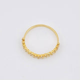 Anillo Ola Curva Tupida 1.3gr / T6 1/2 / Oro Amarillo 18K