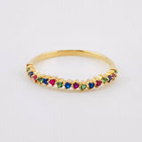 Anillo Ola Carril 1.15gr / T6 / Oro Amarillo 18K