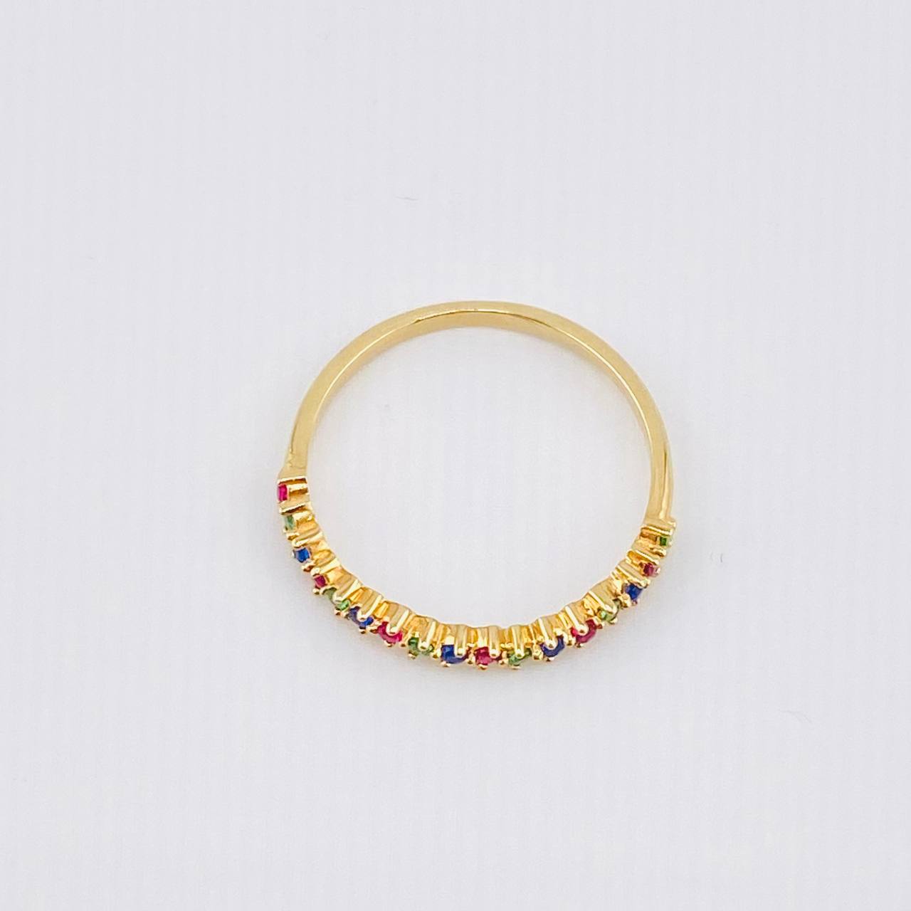 Anillo Ola Carril 1.15gr / T6 / Oro Amarillo 18K