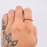 Anillo Ola Carril 1.15gr / T6 / Oro Amarillo 18K