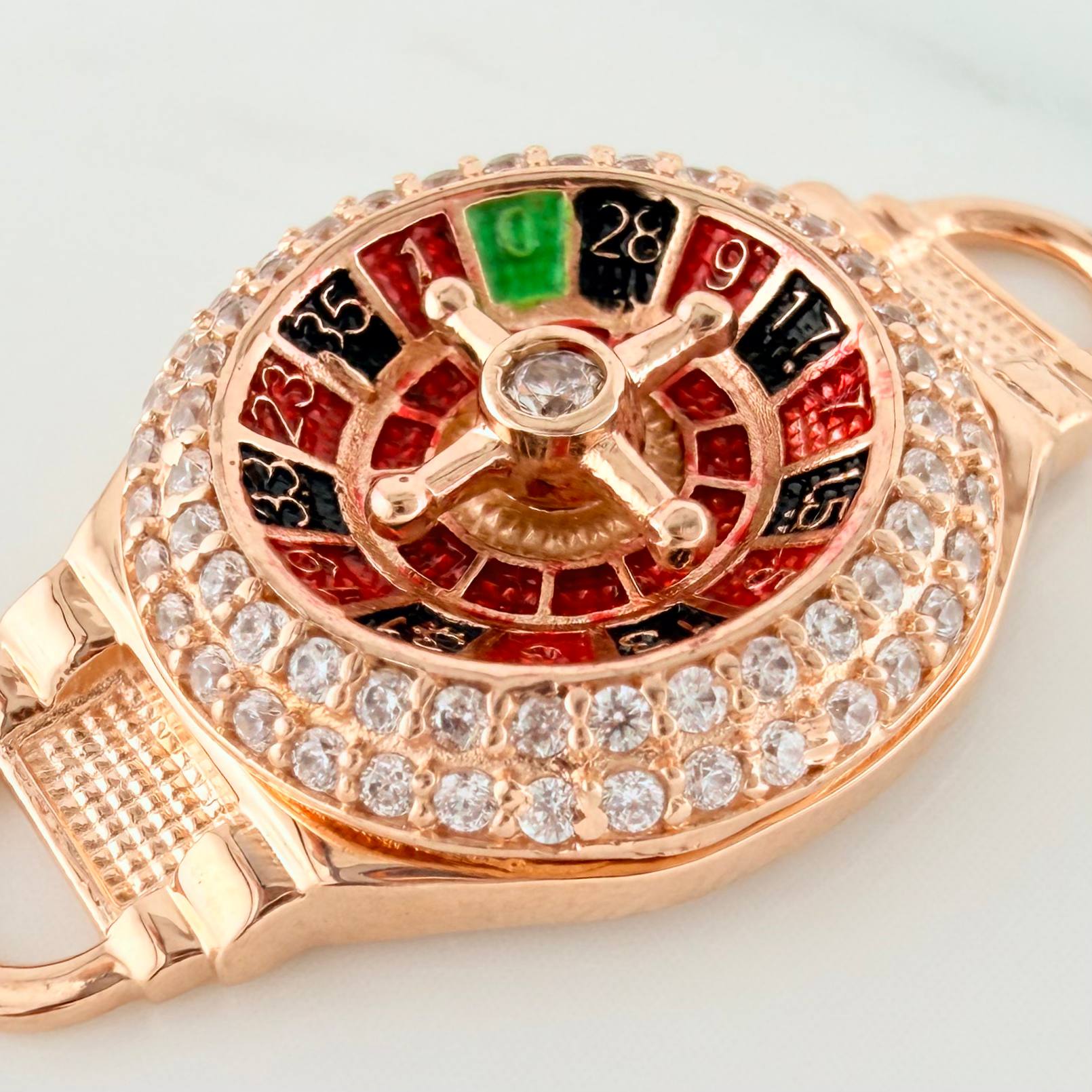 Herraje Ruleta 3.7 g / 2.7 cm Oro Rosa 18K