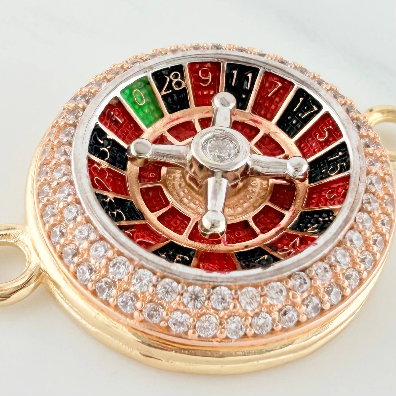 Herraje Ruleta 5.55 g / 2.7 cm Tres Oros 18K