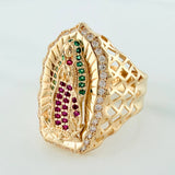 Anillo Virgen Guadalupe 8 g / T12 Oro Amarillo 18K