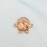 Herraje Herradura Caballo 2.2 g / 1.8 cm Oro Rosa 18K