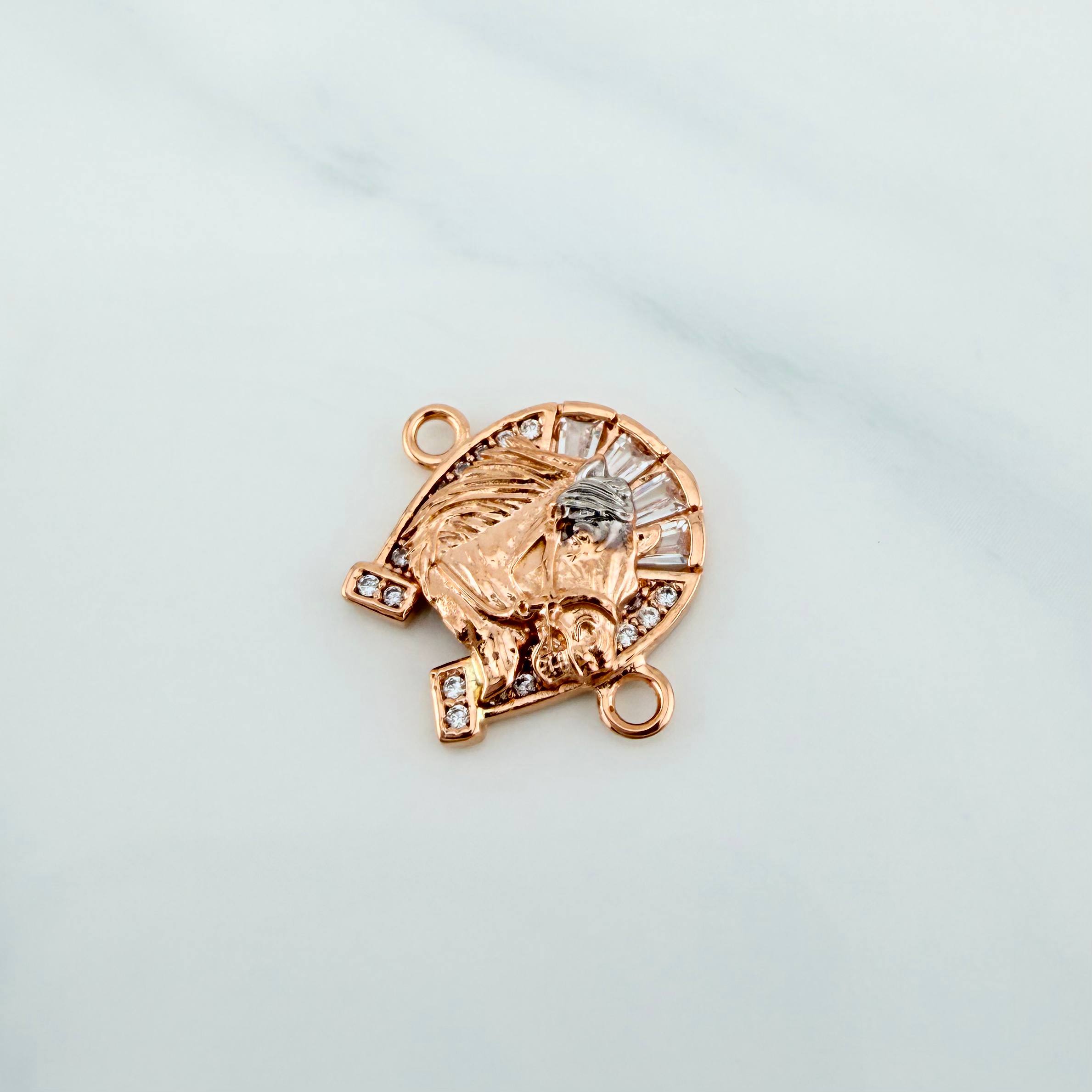 Herraje Herradura Caballo 2.2 g / 1.8 cm Oro Rosa 18K