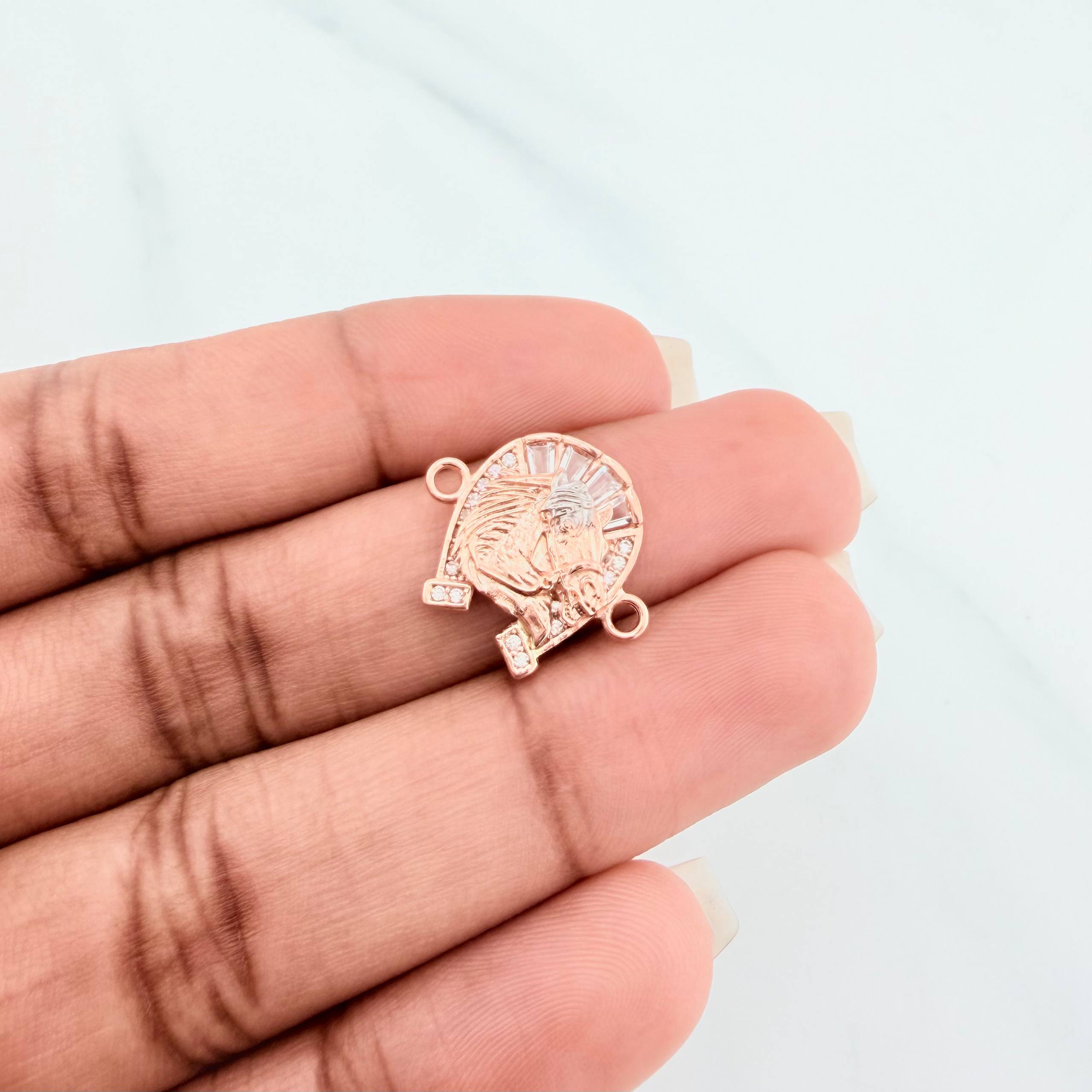 Herraje Herradura Caballo 2.2 g / 1.8 cm Oro Rosa 18K